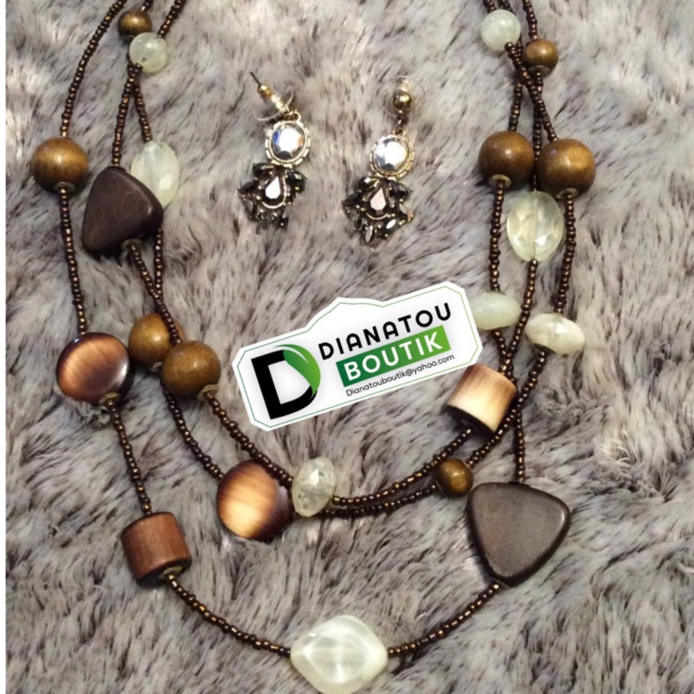 Fashion Multi Strand Beads Necklace - Picture 2 of 3
